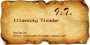 Illavszky Tivadar névjegykártya